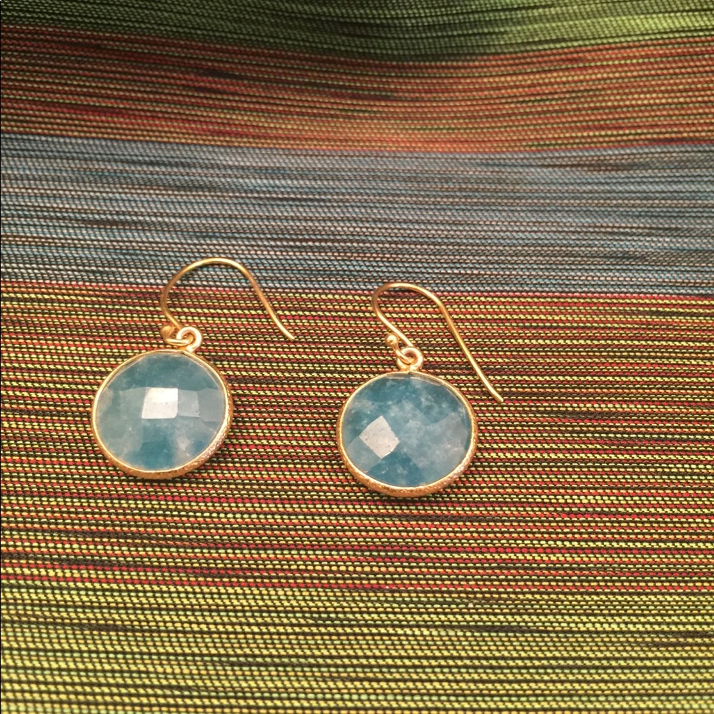 💙 Turquoise round earrings! 💙